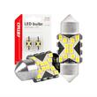 Set 2 becuri sofit, 12-24V, C5W, 31mm, 12 LED-uri SMD 2016, Canbus, alb, 04235 Amio
