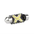 Set 2 becuri sofit, 12-24V, C5W, 36mm, 12 LED-uri SMD 2016, Canbus, alb, 04236 Amio