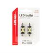 Set 2 becuri sofit, 12-24V, C5W, 41mm, 12 LED-uri SMD 2016, Canbus, alb, 04238 Amio