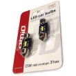 Set 2 becuri sofit 12V/24V C5W 31mm, 1 Led SMD 1860 UltraBright, CANBUS 02441 Amio