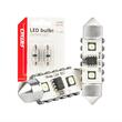Set 2 becuri sofit, 12-24V, C5W, 36mm, 2 LED-uri SMD 3838, Canbus, alb, 04248 Amio