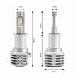 Set 2 becuri H3, LED, 6-16V, 40W, 4400lm, 6500K, Canbus, X1 Series, 02964 Amio