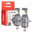 Set 2 becuri H4-H19, LED, 12V, 60W, 5600lm, 6000K, cu ventilator, Canbus, Hybrid 04114 Amio