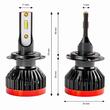 Set 2 becuri H7, LED, 6-18V, 50W, 3100lm, 6000K, BF series, 02242 Amio