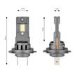 Set 2 becuri  H7-H18, LED, 12V, 44W, 3936lm, 6500K, cu radiator, Canbus, X4 Aviator 03764 Amio