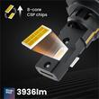 Set 2 becuri  H7-H18, LED, 12V, 44W, 3936lm, 6500K, cu radiator, Canbus, X4 Aviator 03764 Amio