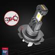 Set 2 becuri H7-H18, LED, 12V, 60W, 5600lm, 6000K, cu ventilator, Canbus, Hybrid 04115 Amio