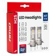 Set 2 becuri, H7 / H18, 2 Led-uri, 12V, 30W, 2710lm, 6000k, AMIO 04712