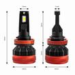 Set 2 becuri H8-H9-H11, LED, 9-16V, 90W, 9900lm, 6500K, Canbus, X3 Series, 02981 Amio