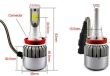 Set 2 becuri H11, 2 LED-uri COB 9, 32V, 36W, 3800lm, 6000K C6