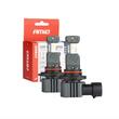Set 2 becuri HB3, HIR1, H10, Led CSP, 12V, 60W, 5600lm, 6000K, Canbus, aluminiu, Hybrid 04117 Amio