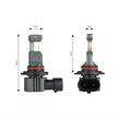Set 2 becuri HB3, HIR1, H10, Led CSP, 12V, 60W, 5600lm, 6000K, Canbus, aluminiu, Hybrid 04117 Amio