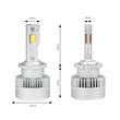 Set 2 becuri D4S-D4R, LED, 9-16V, 70W, 6800lm, 6000K, Canbus, D-Basic Series, 03629 Amio