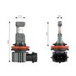 Set 2 becuri HIR2, LED CSP, 12V, 60W, 5600lm, 6000K, Canbus, Hybrid 04119 Amio 