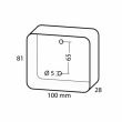 Lampa ceata 101x81x29, 19 LED-uri, 12-24V TRL009/ CA 7103 247Lighting