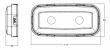 Lampa ceata, color, 117x56, cu LED LAMPDEMIA W225 1481 KR F Was