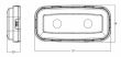 Lampa ceata transparenta 117x56, cu LED, Lampdemia W225 1481 F Was