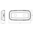 Lampa ceata si mers inapoi, transparenta, 117x56, cu LED, LAMPDEMIA W225 1481 AR F Was