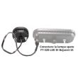 Lampa ceata 2 suruburi, 75x75, 12 LED-uri, FT-400 SS SuperSeal