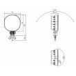 Lampa mers inapoi, 1 surub, 75x75, 12 LED-uri, FT-410 P Fristom