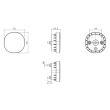 Lampa mers inapoi, 75x75, LED, 12-36V, 200lm, prindere cu suruburi FT-410 LED Fristom