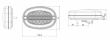 Lampa mers inapoi, ovala, cu LED W215 1462 Was
