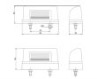 Lampa numar, 83x40 FT-022 Fristom       
