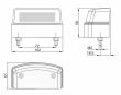 Lampa numar cu inaltator, 102x44 FT-037 Fristom       