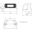 Lampa numar, 93x56.3, LED, FT-263/1 Fristom