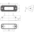 Lampa numar 82.5x32.5, LED, incastrabila, FT-263 Fristom