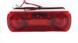 Lampa numar 81x40, 2+2 LED-uri, cu pozitie, rosie, NEW08