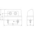 Lampa numar 83x40, 2 LED-uri, 12-30V FT-016 Fristom     