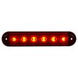 Lampa suplimentara frana LED, 134x27mm, rosie, 12/24v, LSD2524 Horpol