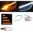 Set Banda Led cu 2 functii DRL + semnalizare dinamica, prindere adeziv, 30cm, SPT301504WAF12
