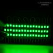 Modul LED 3 SMD injectate, 3 x 5730, 12V, lumina verde, 20 bucati/folie