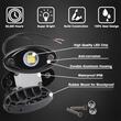 Set 2 lumini ambientale, sub masina, 9 LED-uri, 12V, 500lm, albe, Led Rock Light, HHRYS9W