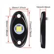 Set 2 lumini ambientale, sub masina, 9 LED-uri, 12V, 500lm, albe, Led Rock Light, HHRYS9W
