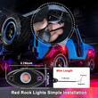 Set 2 lumini ambientale, sub masina, 9 LED-uri, 12V, 500lm, rosii, Led Rock Light, HHRYS9R