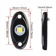 Set 2 lumini ambientale, sub masina, 9 LED-uri, 12V, 500lm, albastre, Led Rock Light, HHRYS9B