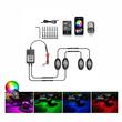Set 4 lumini ambientale, LED, sub masina, 12V, multimod si multicolor, 3 moduri de a controla luminile, Smart Led Rock Light, HHRY164