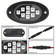 Set 8 lumini ambientale, LED, sub masina, 12V, multimod si multicolor, 3 moduri de a controla luminile, Smart Led Rock Light, HHRY168