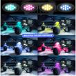 Set 8 lumini ambientale, LED, sub masina, 12V, multimod si multicolor, 3 moduri de a controla luminile, Smart Led Rock Light, HHRY168