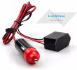 Fir neon cu LED-uri, 2m, 12V cu droser si stecher, rosu