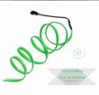 Fir neon cu LED-uri, 2m, 12V cu droser si stecher, verde