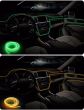 Fir neon cu LED-uri, 2m, 12V cu droser si stecher, verde