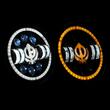 Far universal LED, fi17.8cm, 9-36V, 60W, 5500lm, cu faza lunga, scurta, pozitie alba DRL, semnalizare, pentru Jeep si moto, Ghost 03696 Amio