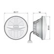 Far fi17.8 cm, cu 2 faze si DRL, Jeep, Land Rover, Ford, Jaguar, EGC1.55400 Wesem
