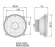 Element optic pentru far tractor fi131/139-110, cu pozitie, PES3.42233 Wesem