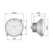 Element optic pentru far tractor Massey Ferguson, John Deere, cu pozitie, fi138, 52875 Wesem