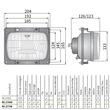 Far tractor incastrabil cu pozitie, compatibil New Holland, Fiat, 27708 Wesem